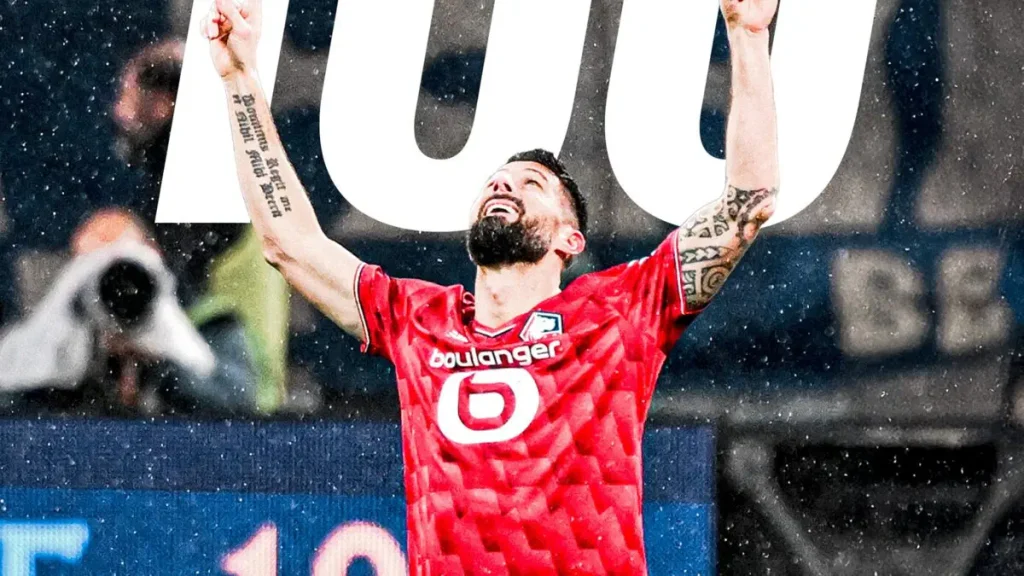 Ligue 1: Giroud menjadi pemain tertua yang mencapai 100 penampilan di papan atas