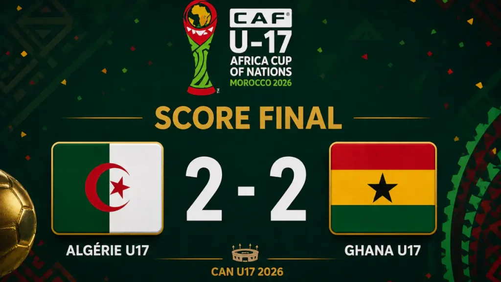 CAN U17: Aljazair melakukan comeback menakjubkan melawan Ghana!